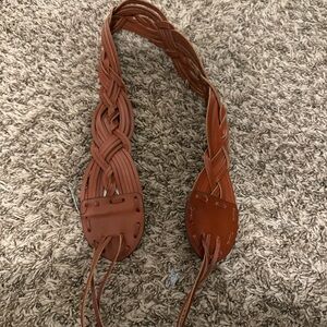 Braided Leather Belt